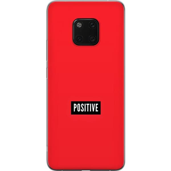 Kompatibelt Mobilskal till Huawei Mate 20 Pro Positive text röd