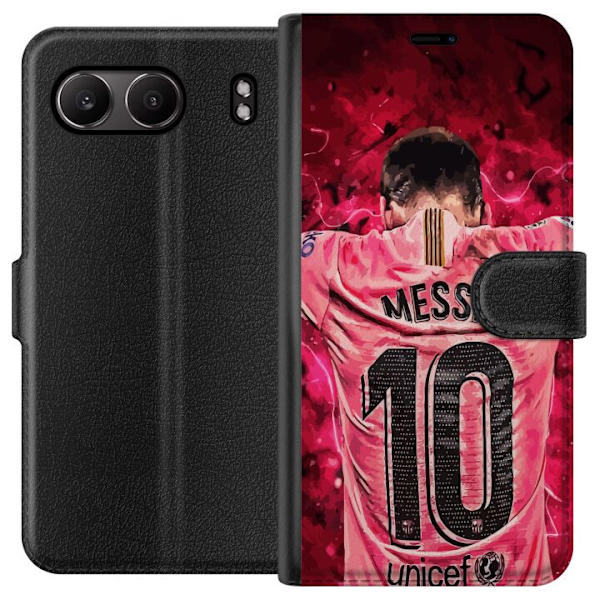 OnePlus Nord 4 Plånboksfodral Messi Fotboll Barcelona Argentina Motiv Legendarisk Spelare FC Barcelona Nummer 10 Sport Fotboll