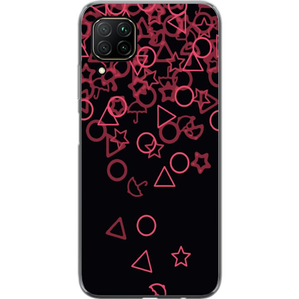 Huawei P40 lite Läpinäkyvä kuori Squid Game Ikoni Sarja Suosittu TV-peli Ikoni Graafinen Motiivi Aasialainen Trendi Draamasarja