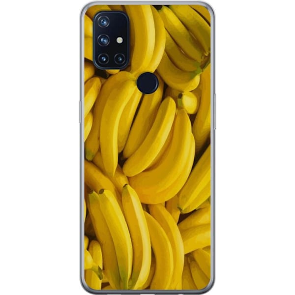OnePlus Nord N10 5G Gjennomsiktig deksel Banana mønster