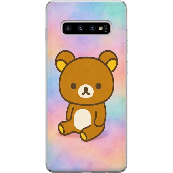 Samsung Galaxy S10+ Läpinäkyvä kuori Kawaii Sanrio Rilakkuma