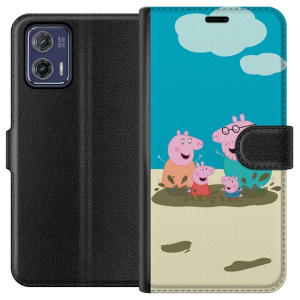 Motorola Moto G73 Lommeboketui Greta Gris Familien Georg Lerø