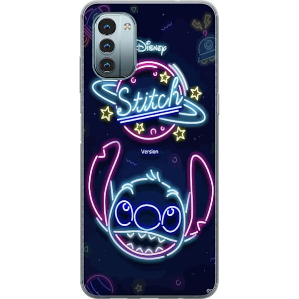 Nokia G11 Genomskinligt Skal Stitch Neon