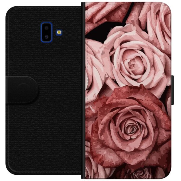 Samsung Galaxy J6+ Plånboksfodral Rosor