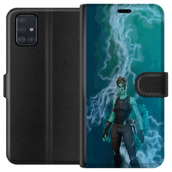 Samsung Galaxy A51 Tegnebogsetui Fortnite - Ghoul Trooper