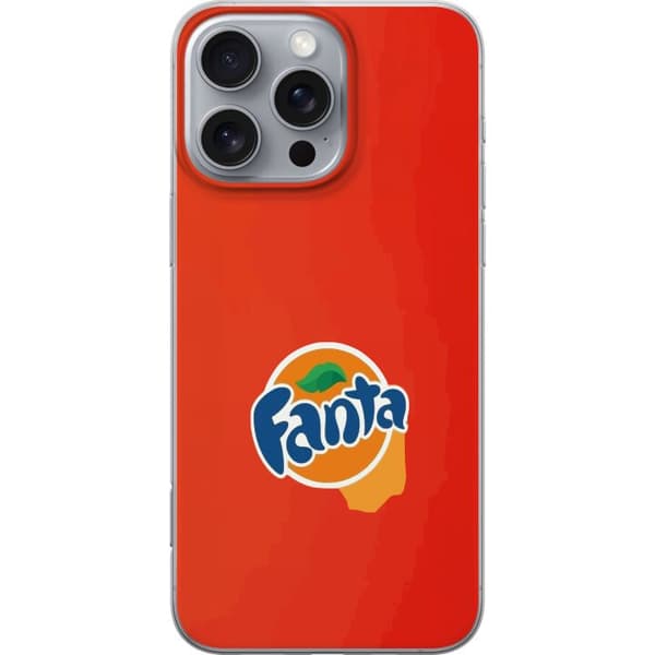 Kompatibelt Mobildeksel til Apple iPhone 16 Pro Max Minimalistisk appelsinbrus-inspirert design oransje
