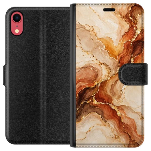 Kompatibel Tegnebogsetui til Apple iPhone XR Høstagat beige