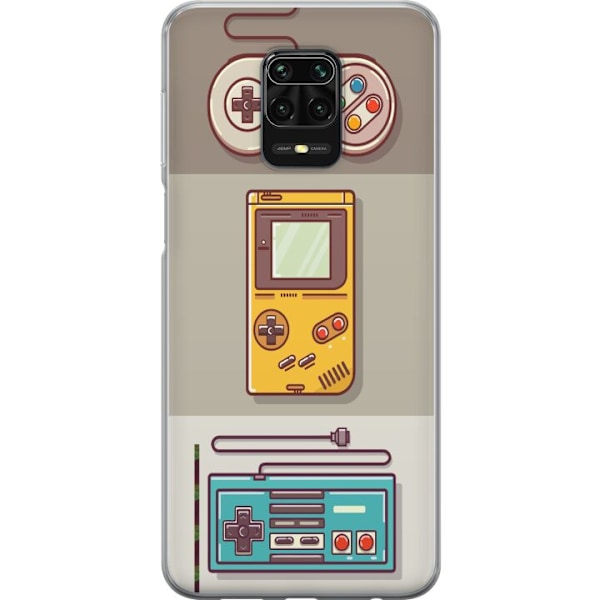 Xiaomi Redmi Note 9S Läpinäkyvä kuori Nintendo Retro