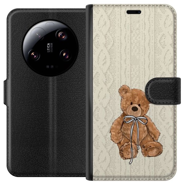 Xiaomi 13 Ultra Lommeboketui Liten Bamse – klassisk bamse i enkel design
