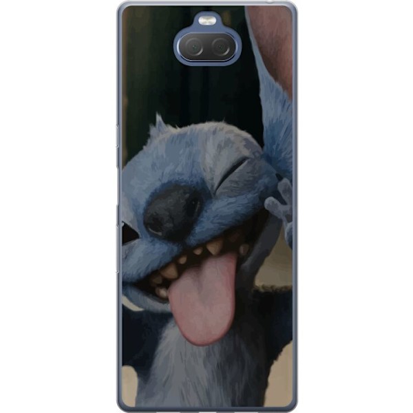 Sony Xperia 10 Plus Genomskinligt Skal Stitch Söt Alien – Blå Favorit från Yttre Rymden