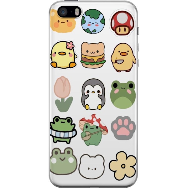 Apple iPhone SE (2016) Genomskinligt Skal Kawaii Friends – söta figurer i japansk stil