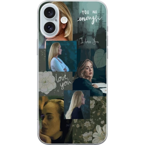 Apple iPhone 16 Plus Gjennomsiktig deksel Adele