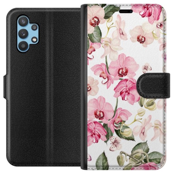 Samsung Galaxy A32 5G Lommeboketui Blomster
