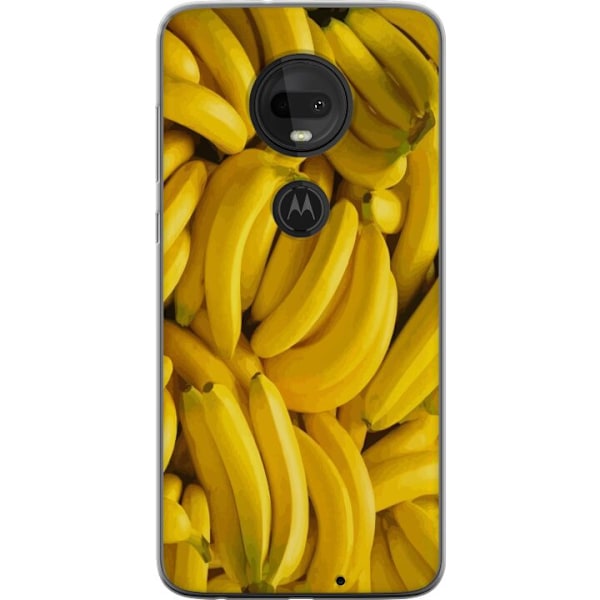 Motorola Moto G7 Genomskinligt Skal Banana Pattern – lekfull