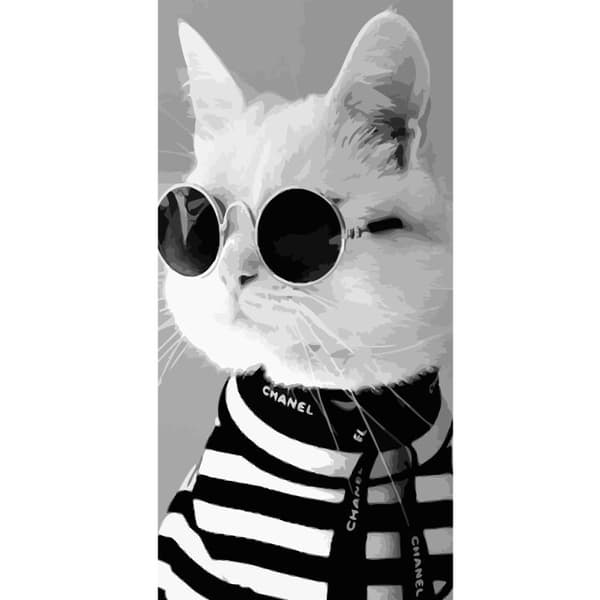 Kompatibelt Lommeboketui til Apple iPhone 13 Pro Fancy Cat