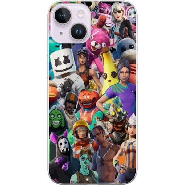 Apple iPhone 15 Plus Läpinäkyvä kuori Fortnite