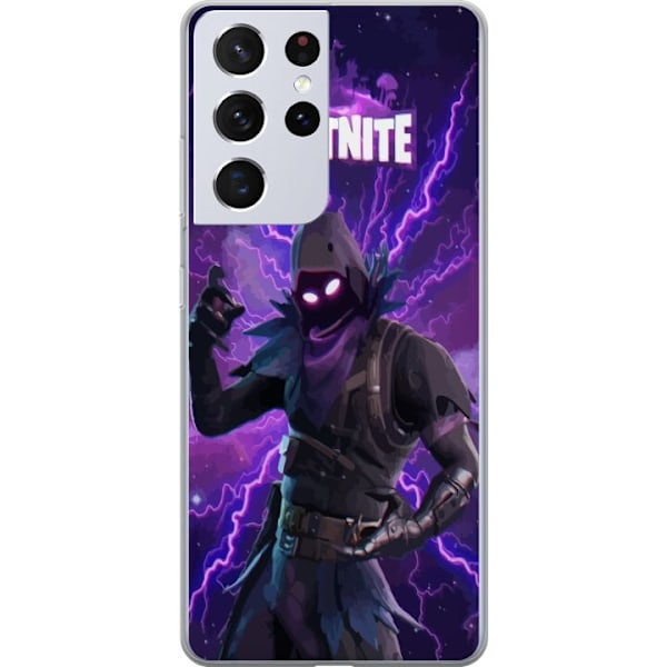 Samsung Galaxy S21 Ultra 5G Läpinäkyvä kuori Fortnite Raven