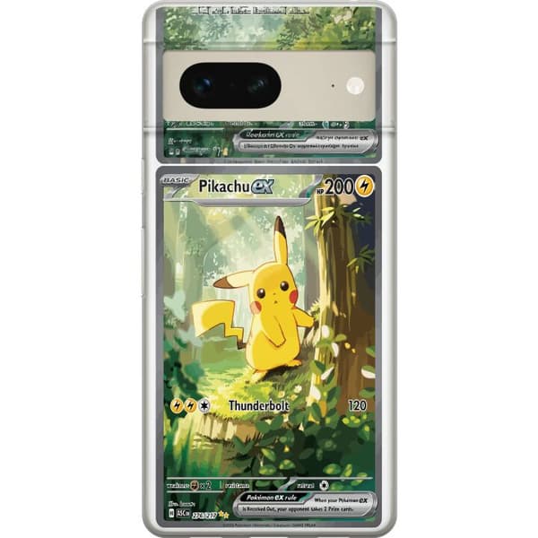 Kompatibelt Mobildeksel til Google Pixel 7 Pikachu grønn
