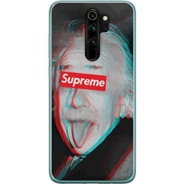 Xiaomi Redmi Note 8 Pro  Gennemsigtig cover Supreme Albert Einstein 3D Motiv Streetwear Design Populær Videnskab Ikonisk Grafisk Urban Kunst