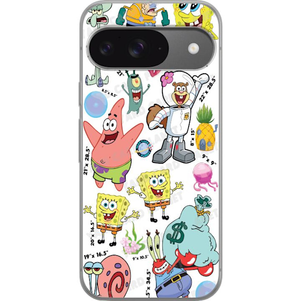 Google Pixel 9 Pro Gennemsigtig cover SpongeBob SquarePants