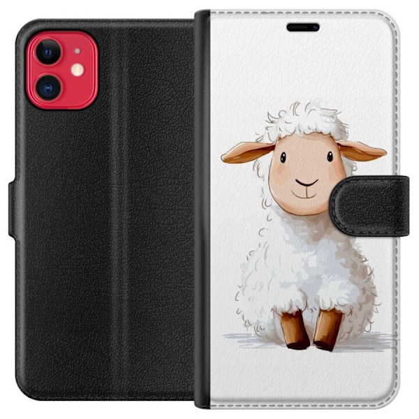 Apple iPhone 11 Lompakkokotelo Suloinen Lammas - lasten ja vau