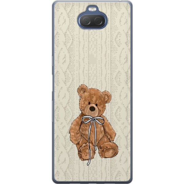 Sony Xperia 10 Plus Gjennomsiktig deksel Liten Bamse – klassisk bamse i enkel design