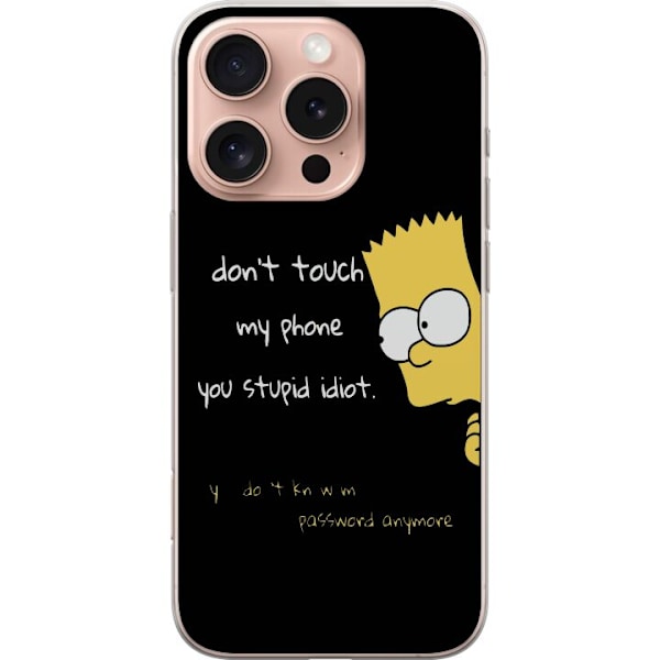 Apple iPhone 16 Pro Gennemsigtig cover Bart Simpson