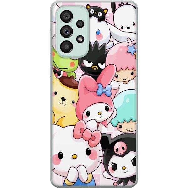 Samsung Galaxy A73 5G Läpinäkyvä kuori Kawaii Sanrio Crew
