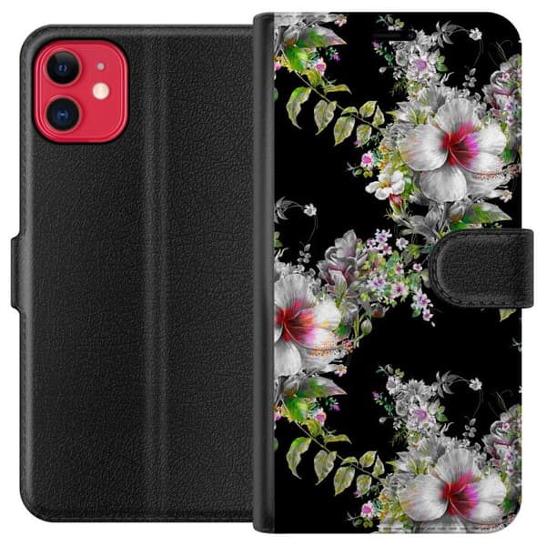 Kompatibel Tegnebogsetui til Apple iPhone 11 Blomststjerne