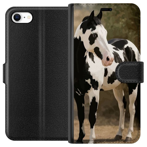Apple iPhone 6 Lompakkokotelo Kaunis Hevonen - elegantti hevon