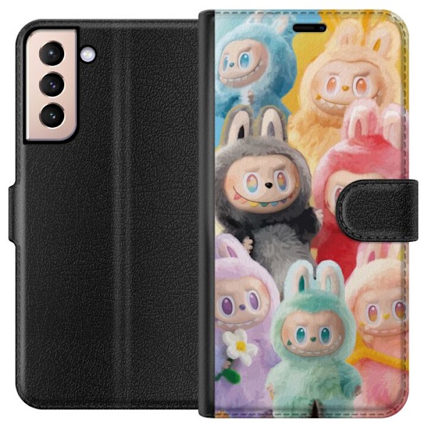 Samsung Galaxy S21 Plånboksfodral Labubu Sketch Style – Han