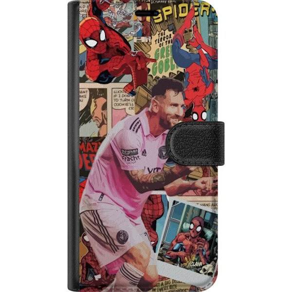 OnePlus 6 Tegnebogsetui Spiderman Messi