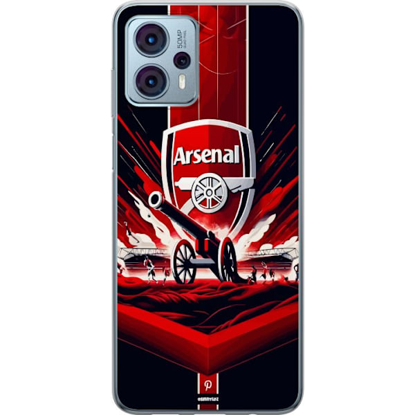 Motorola Moto G23 Läpinäkyvä kuori Arsenal