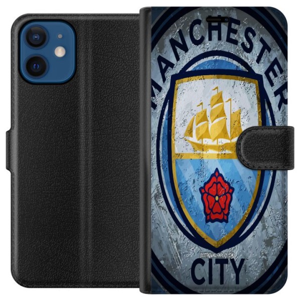 Apple iPhone 12 mini Lompakkokotelo Manchester City FC