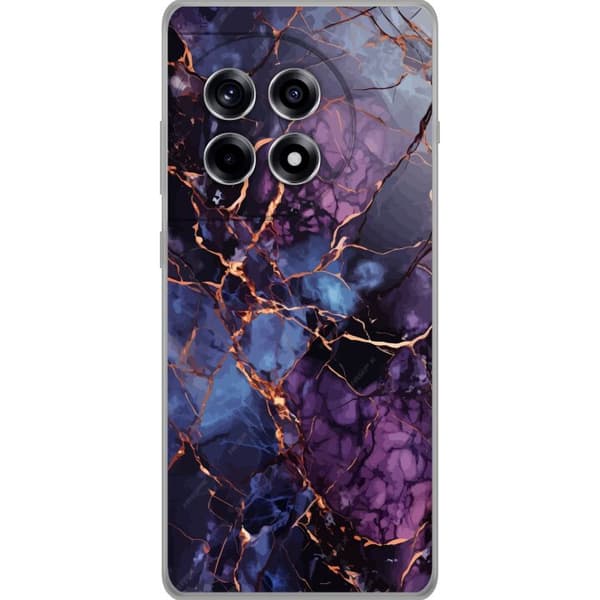 Kompatibelt Mobildeksel til OnePlus 12R Marmor Blå Lilla