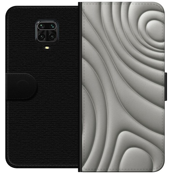 Xiaomi Redmi Note 9S Tegnebogsetui Sølvbølger