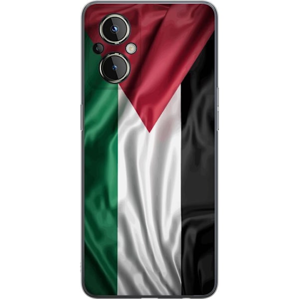 OnePlus Nord N20 5G Gennemsigtig cover Palestinaflaget – ikonisk frihedssymbol i rød, sort, hvid og grøn