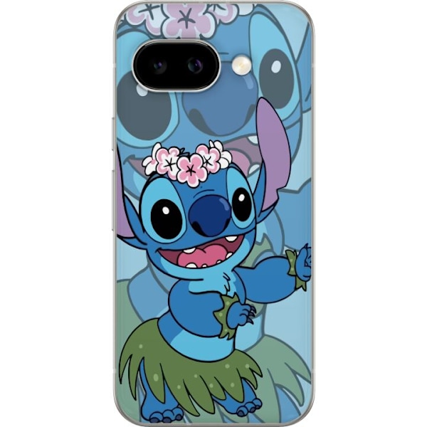 Google Pixel 9a Läpinäkyvä kuori Stitch tähtien alla - Taianomainen Anime-tyyli
