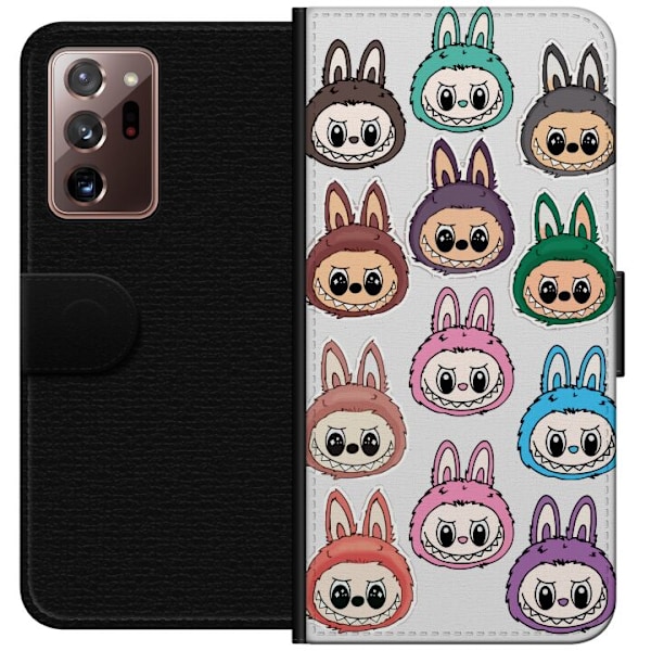 Samsung Galaxy Note20 Ultra Lommeboketui Labubu Macaron Monste