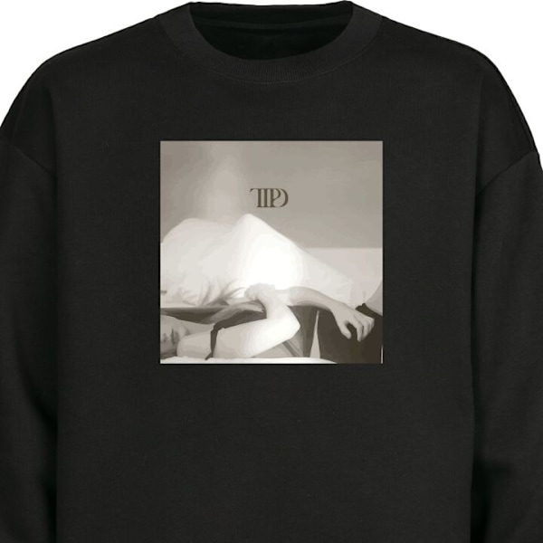 Sweatshirt för Vuxen | Klassisk Collegetröja Taylor Swift - TTPD svart S