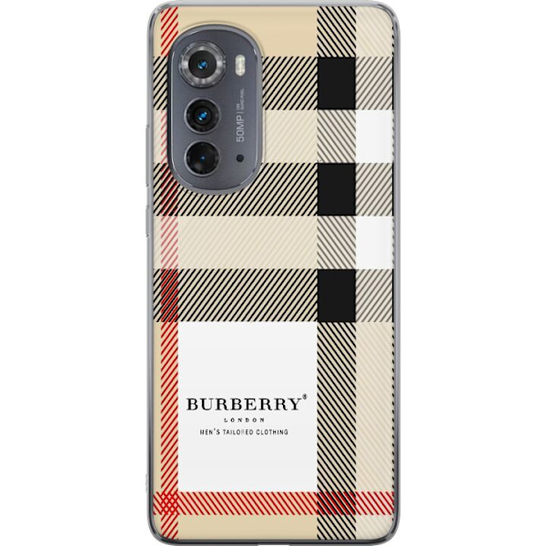 Motorola Edge (2022) Läpinäkyvä kuori Burberry