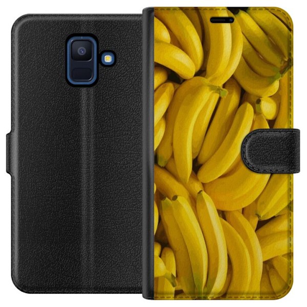 Samsung Galaxy A6 (2018) Lompakkokotelo Banaani kuvio