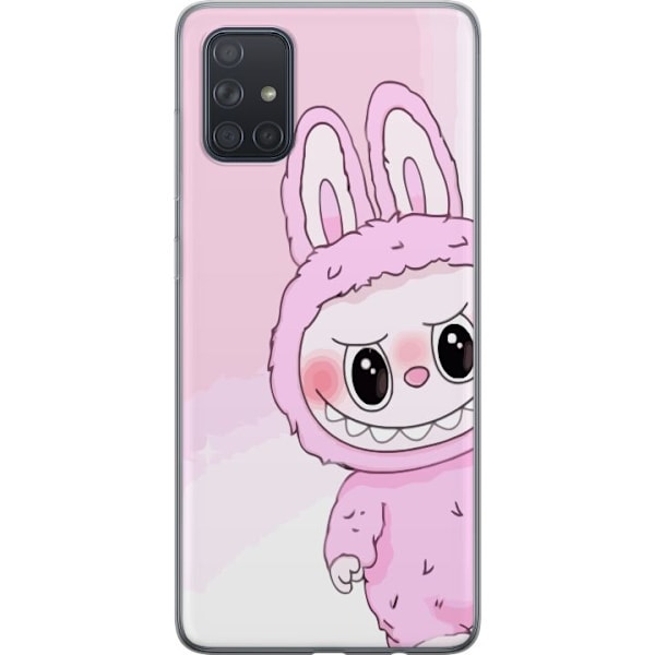 Samsung Galaxy A71 Läpinäkyvä kuori Labubu Jänis-sarja
