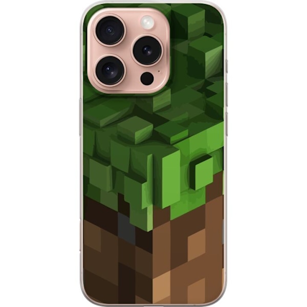 Apple iPhone 16 Pro Genomskinligt Skal Minecraft