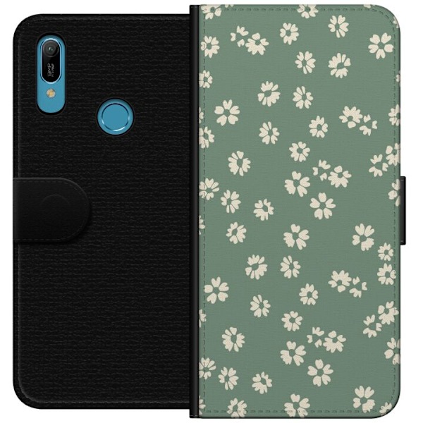 Huawei Y6 (2019) Plånboksfodral Blomsterdröm – färgglatt blommönster