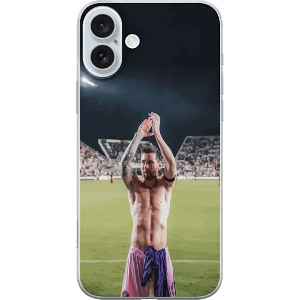 Apple iPhone 16 Plus Gennemsigtig cover Lionel Messi