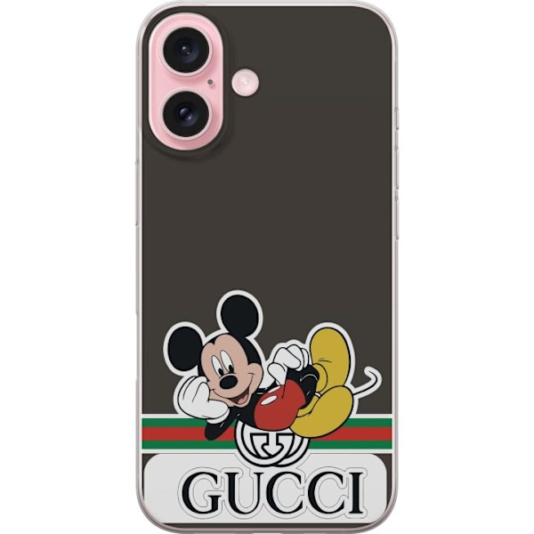 Apple iPhone 16 Gjennomsiktig deksel Gucci Musse Pig