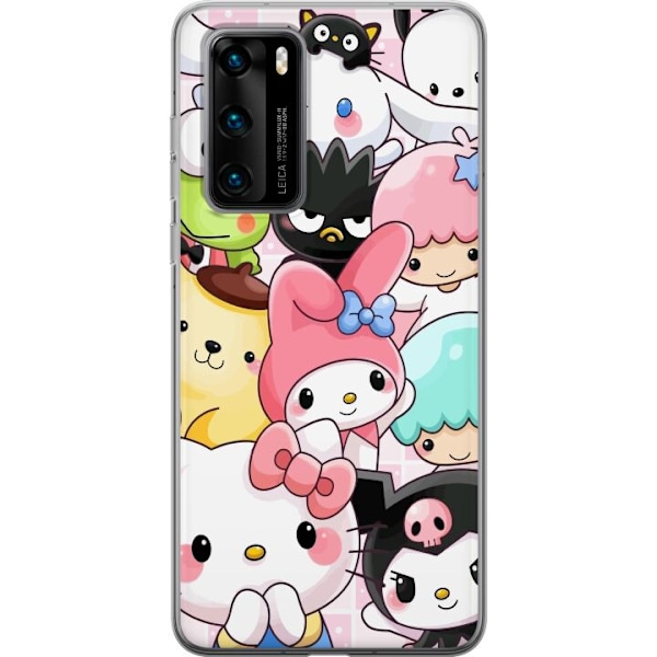 Huawei P40 Gennemsigtig cover Kawaii Sanrio Crew