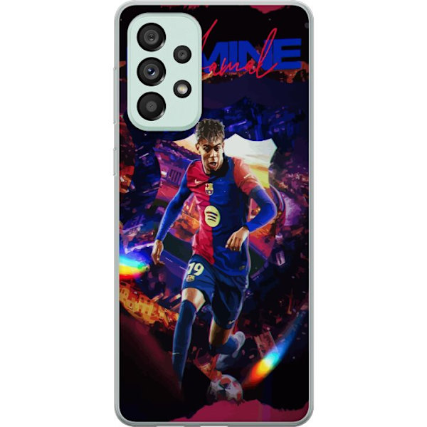 Samsung Galaxy A73 5G Läpinäkyvä kuori Yamal Rising Talent FC Barcelona Pelaaja Nuori Jalkapalloilija Suosittu Motiivi Urheilu Espanja Lahjakkuus