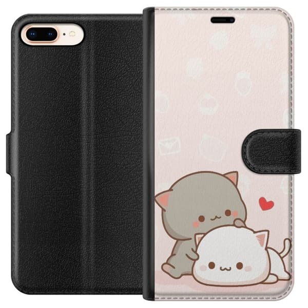Kompatibel Tegnebogsetui til Apple iPhone 8 Plus Kawaii